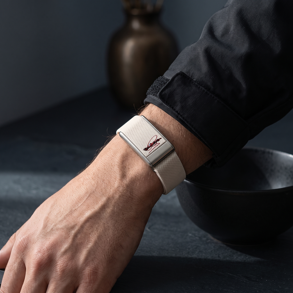 straprr-scene::bracelet-stryvu-dom-perignon-1 02-lifestyle-b — Bracelet Straprr | F1 porte